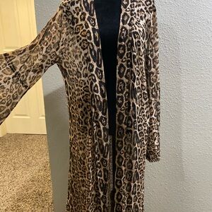 Crazy Train Leopard Print Kimono